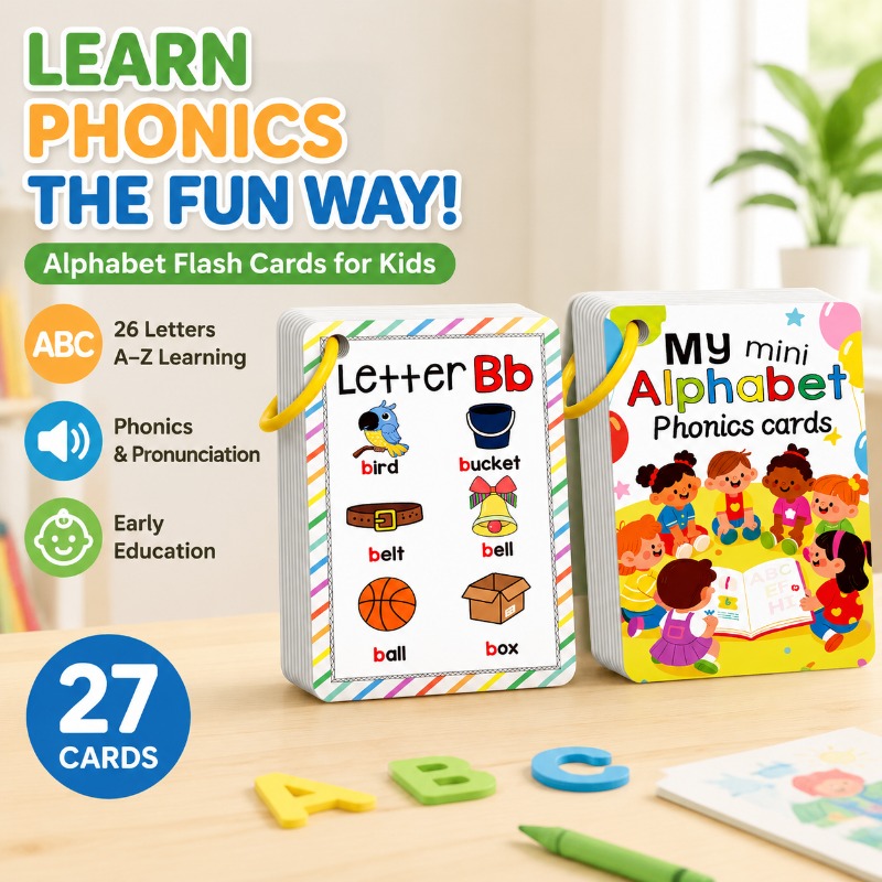 Flash Card Alphabet - بطاقات تعليمية للحروف الإنجليزية والصوتيات 27