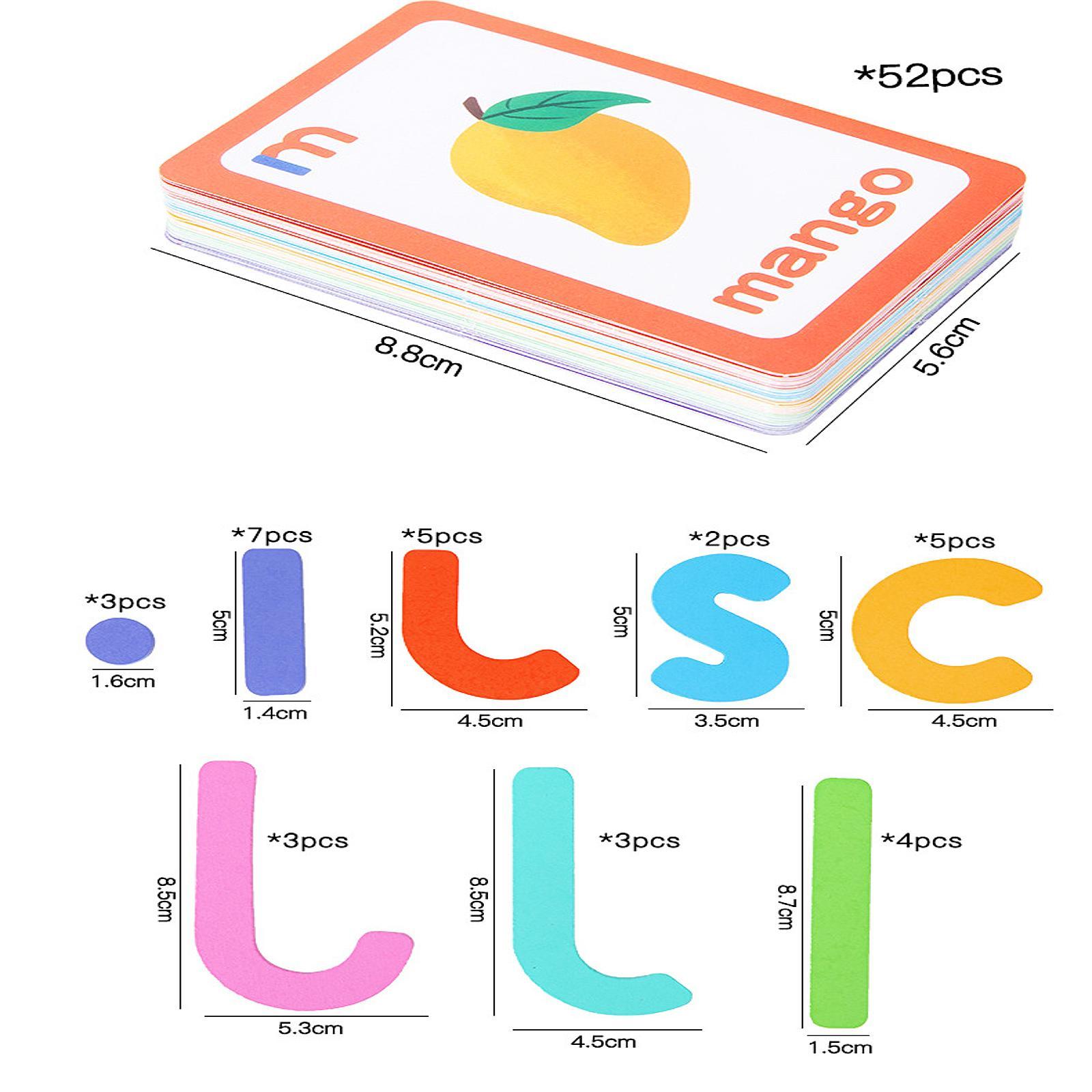 Flash Card Alphabet - بطاقات الحروف الأبجدية التعليمية، ألعاب خشبية