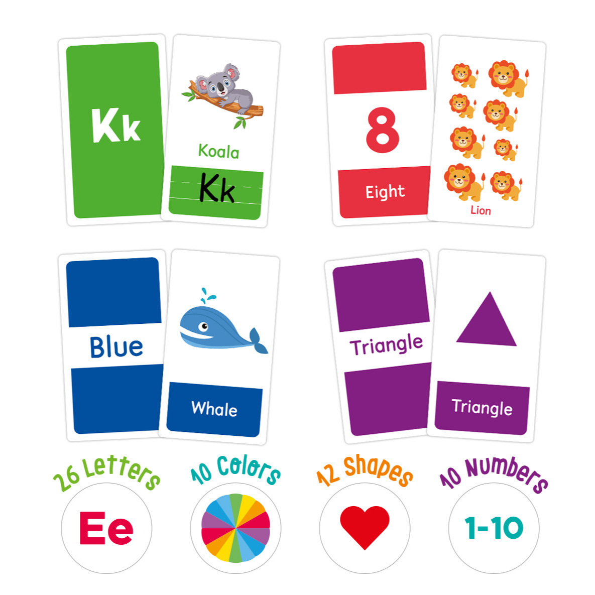 58 قطعة ABC الأبجدية البطاقات  - مراجعة Flash Card Alphabet وسعره