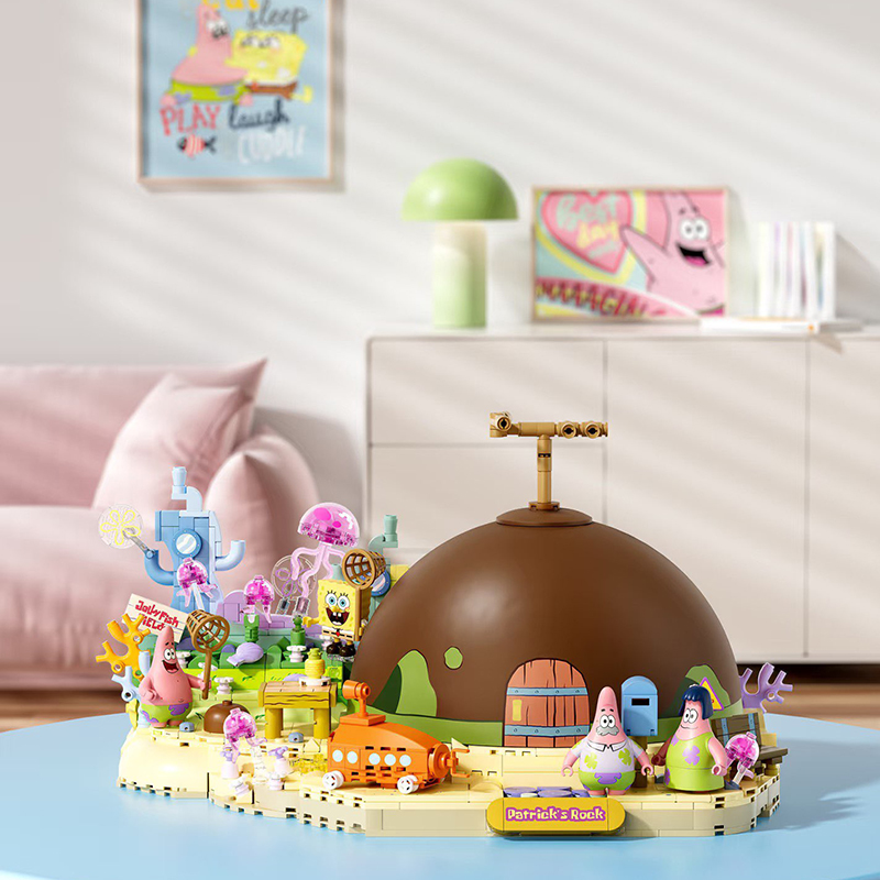 مجموعة مكعبات بناء سبونجبوب با - مراجعة Kids Education Toys وسعره