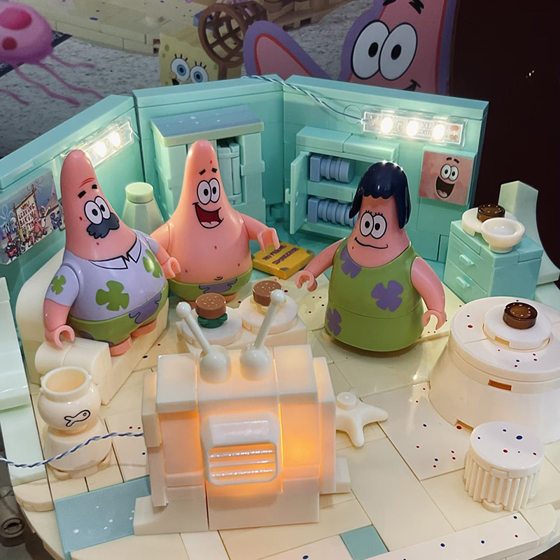 مجموعة مكعبات بناء سبونجبوب با - مراجعة Kids Education Toys وسعره