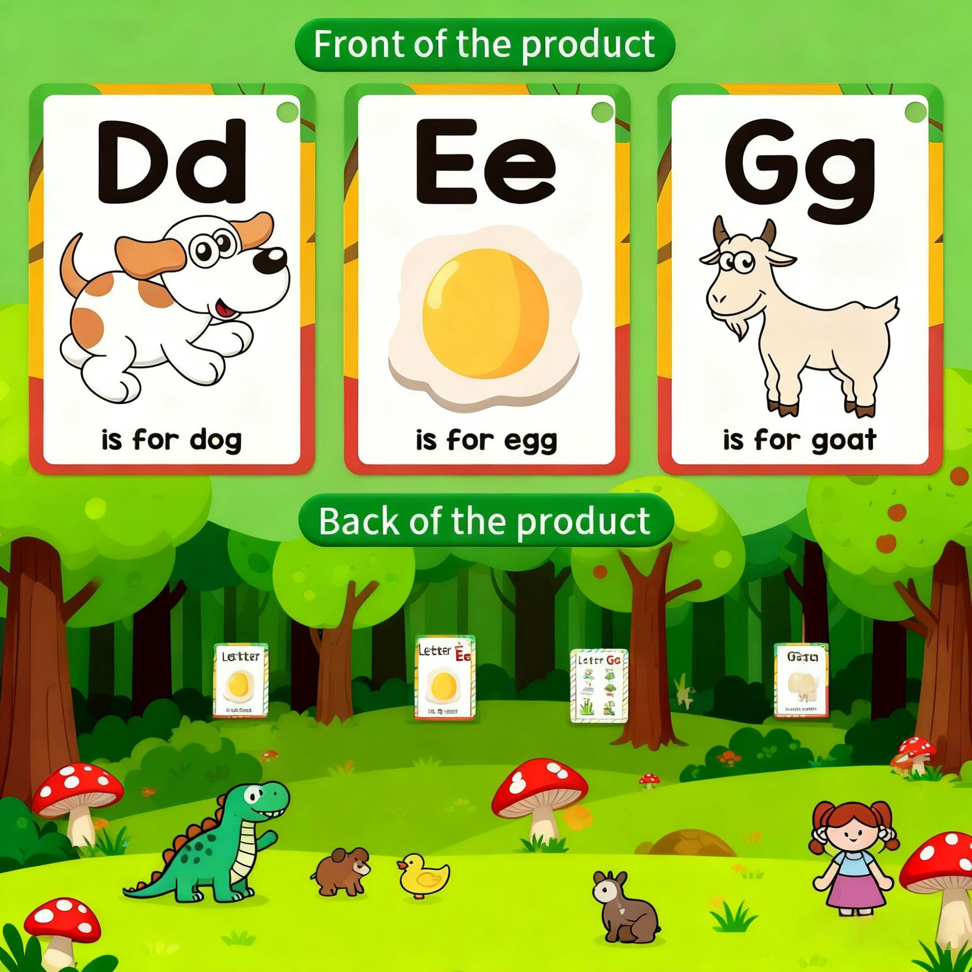 بطاقات تعليمية صديقة للبيئة لل - مراجعة Flash Card Alphabet وسعره