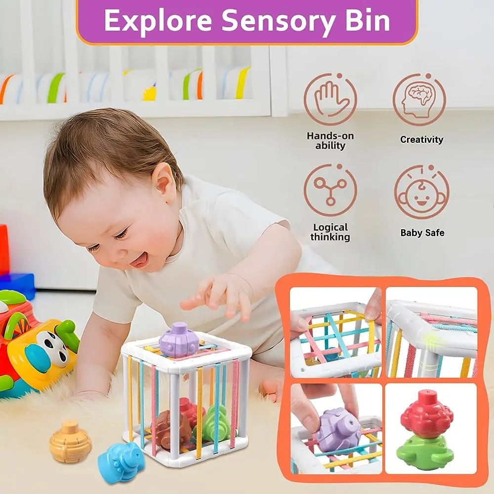 مكعب مونتيسوري ملون بألوان قوس - مراجعة Kids Education Toys وسعره
