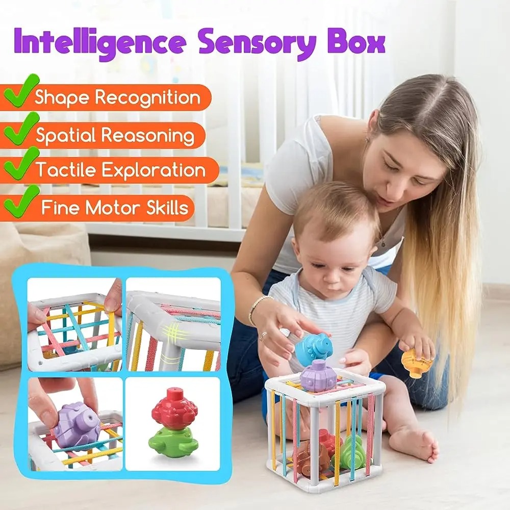 مكعب مونتيسوري ملون بألوان قوس - مراجعة Kids Education Toys وسعره
