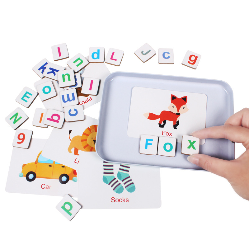 لعبة ألغاز خشبية بطاقات فلاش ت - مراجعة Flash Card Alphabet وسعره