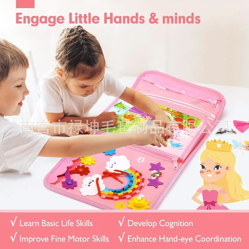 لوحة أنشطة مونتيسوري من اللباد - مراجعة Kids Education Toys وسعره